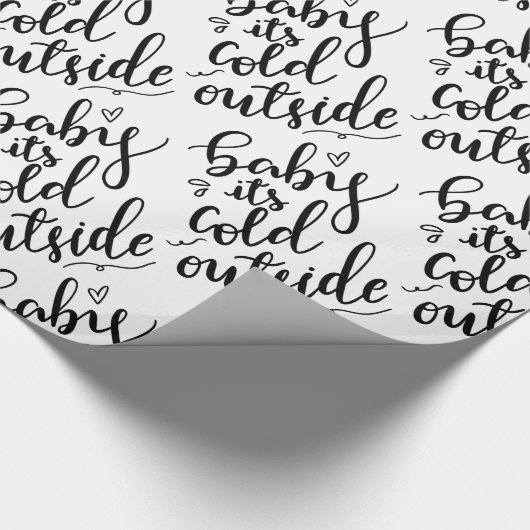 Baby sein kalte Außenseiten-handgeschriebenes Geschenkpapier (Ecke)