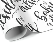 Baby sein kalte Außenseiten-handgeschriebenes Geschenkpapier (Rolleneckpunkt)