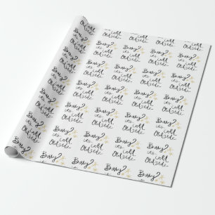 Baby sein kaltes äußeres Packpapier