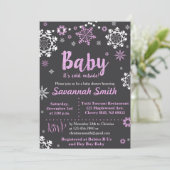 Baby sein kaltes externes einladung (Stehend Vorderseite)