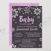 Baby sein kaltes externes einladung (Vorne/Hinten)