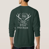 Baby sein kaltes Outdoorpullover. Sweatshirt (Rückseite)