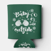 Baby seine Erkältung draußen niedlichen Fingern Wi Dosenkühler (Rückseite)