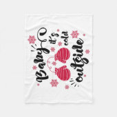 Baby seine Erkältung draußen niedlichen Fingern Wi Fleecedecke (Vorderseite)