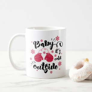 Baby seine Erkältung draußen niedlichen Fingern Wi Kaffeetasse