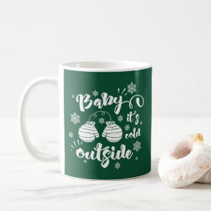 Baby seine Erkältung draußen niedlichen Fingern Wi Kaffeetasse