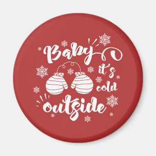 Baby seine Erkältung draußen niedlichen Fingern Wi Magnet