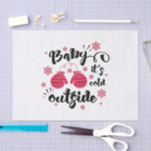 Baby seine Erkältung draußen niedlichen Fingern Wi Seidenpapier (Handwerk)