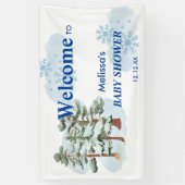 Baby seine kalte Außendusche Banner (Vertikal)