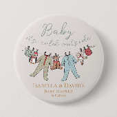 Baby seine kalte Außendusche Button (Vorderseite)