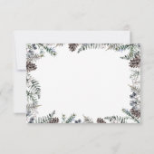 Baby seine kalte Außendusche Dank Karte (Rückseite)