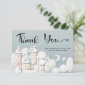 Baby seine kalte Außendusche Dank Karte (Stehend Vorderseite)