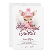 Baby seine kalte Außendusche Deer Pink Winter Baby