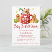 Baby seine kalte Außendusche. Einladung (Stehend Vorderseite)