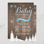 Baby seine kalte Außendusche Einladung (Vorne/Hinten)