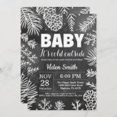 Baby seine kalte Außendusche Einladung (Vorne/Hinten)