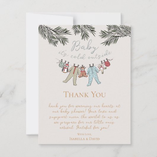 Baby seine kalte Außendusche Einladung (Vorderseite)