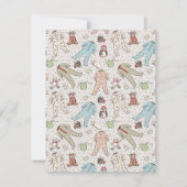 Baby seine kalte Außendusche Einladung (Rückseite)