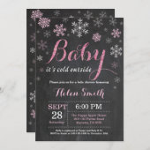 Baby seine kalte Außendusche Einladung (Vorne/Hinten)