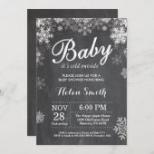 Baby seine kalte Außendusche Einladung (Vorne/Hinten)