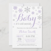 Baby seine kalte Außendusche Einladung (Vorderseite)