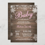 Baby seine kalte Außendusche Einladung (Vorne/Hinten)