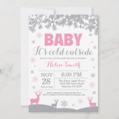 Baby seine kalte Außendusche Einladung (Vorderseite)