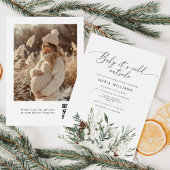 Baby seine kalte Außendusche Foto Babydusche Einladung