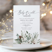 Baby seine kalte Außendusche Foto Babydusche Einladung