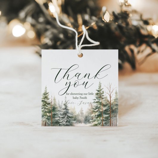 Baby seine kalte Außendusche Geschenkanhänger