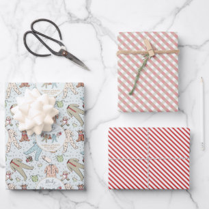 Baby seine kalte Außendusche Geschenkpapier Set