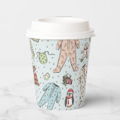 Baby seine kalte Außendusche Pappbecher (Rückseite)