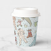 Baby seine kalte Außendusche Pappbecher (Rechts)