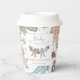 Baby seine kalte Außendusche Pappbecher