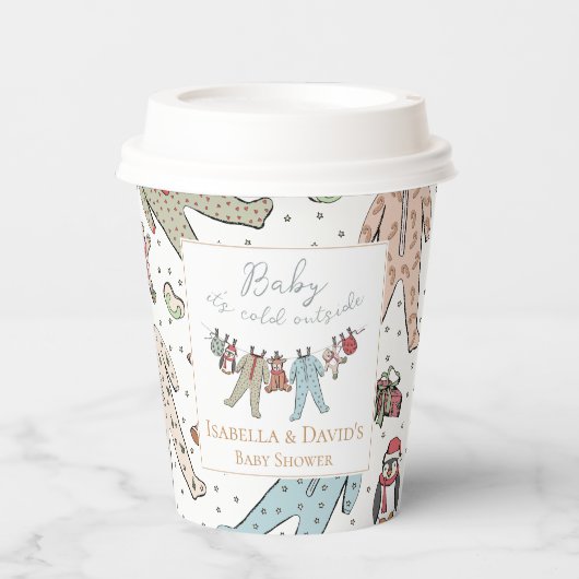 Baby seine kalte Außendusche Pappbecher (Vorderseite)