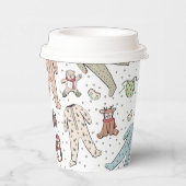 Baby seine kalte Außendusche Pappbecher (Rechts)