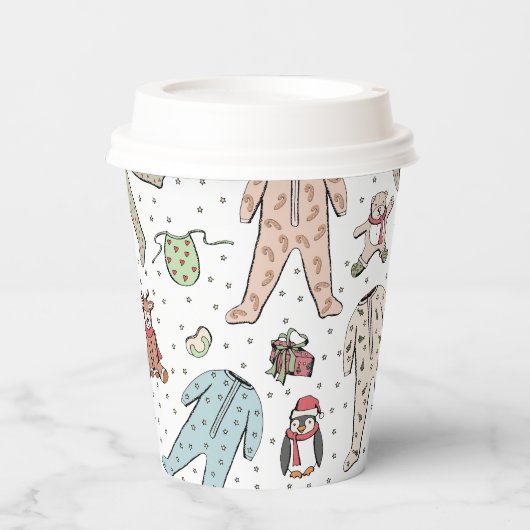 Baby seine kalte Außendusche Pappbecher (Vorderseite)