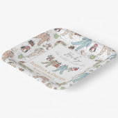 Baby seine kalte Außendusche Pappteller (Gewinkelt)