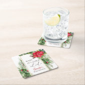 Baby seine kalte Außendusche Rechteckiger Pappuntersetzer (Vor Ort)