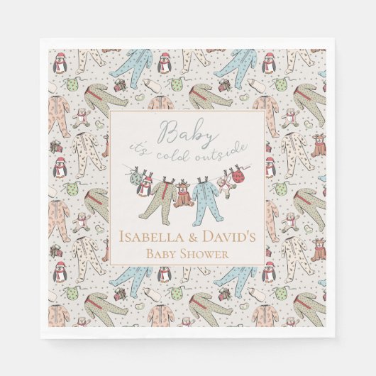 Baby seine kalte Außendusche Serviette (Vorderseite)