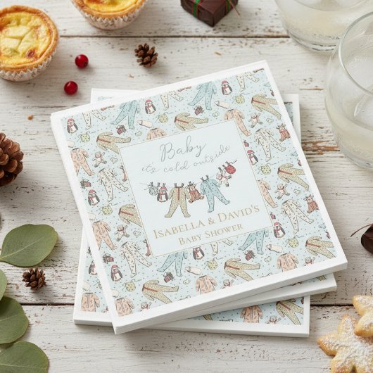 Baby seine kalte Außendusche Serviette