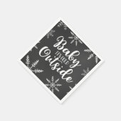 Baby seine kalte Außendusche Silver Winter Baby Serviette (Ecke)