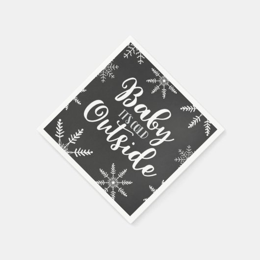 Baby seine kalte Außendusche Silver Winter Baby Serviette (Ecke)