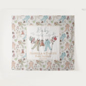 Baby seine kalte Außendusche Wandteppich (Vorderseite (Horizontal))