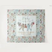 Baby seine kalte Außendusche Wandteppich (Vorderseite (Horizontal))