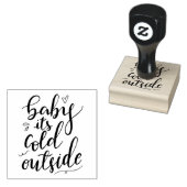 Baby seine kalte Außenseite handgeschriebene schwa Gummistempel (Stempel)