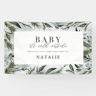 Baby seine kalte äußere Babyparty Banner