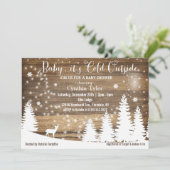 Baby seine kalte äußere einladung (Stehend Vorderseite)