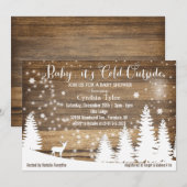 Baby seine kalte äußere einladung (Vorne/Hinten)