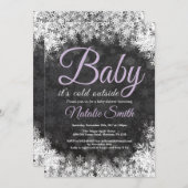 Baby seine kalte äußere einladung (Vorne/Hinten)